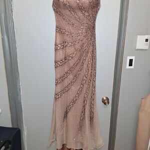 Alyce Paris Strapless Beaded Blush Gown